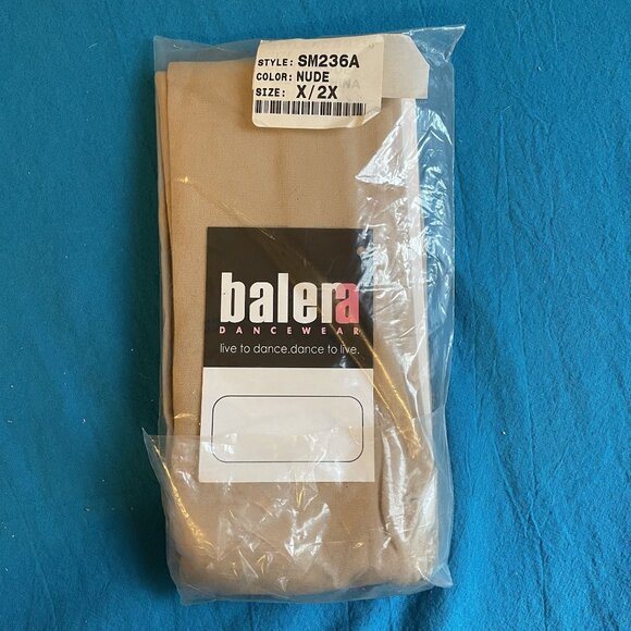 Balera Dancewear Tan Convertible Body Tights with Two Sets of Straps Size X/2X - Picture 3 of 4